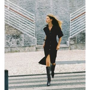 NWT ZARA knotted midi dress